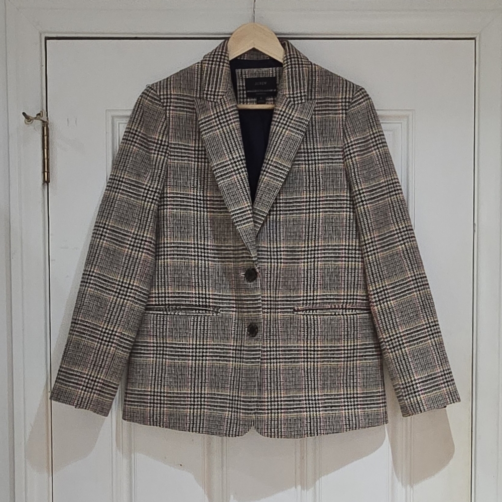 J Crew Sommerset Wo Plaid Blazer Suit